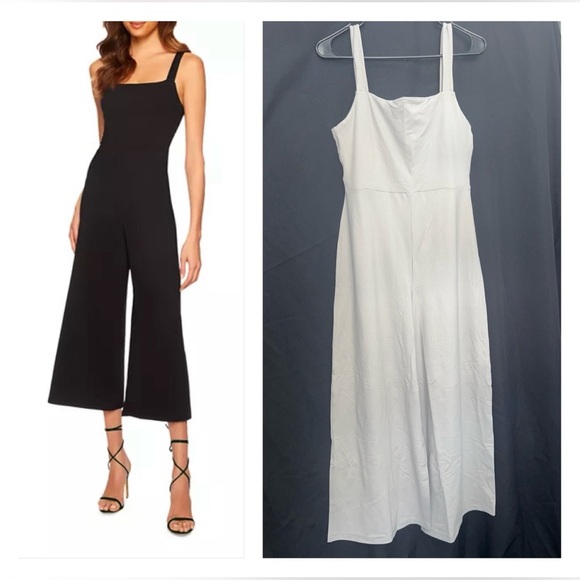 Susana Monaco NWT Tank Wide Leg Jumpsuit in Pearl (Pewter) - Picture 1 of 12
